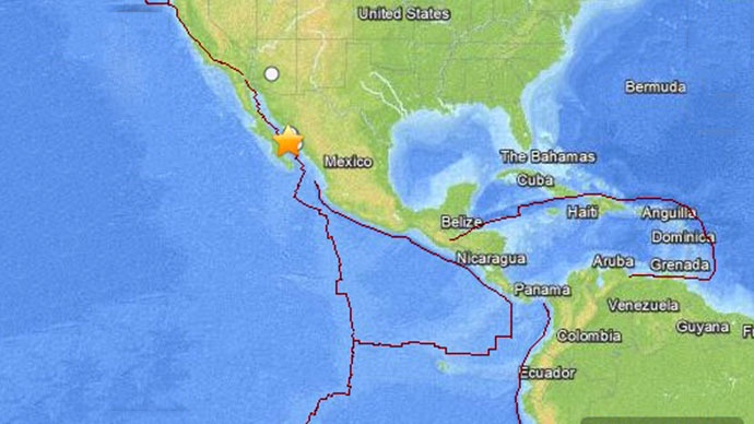 Động đất mạnh xảy ra ngoài khơi bờ biển Mexico